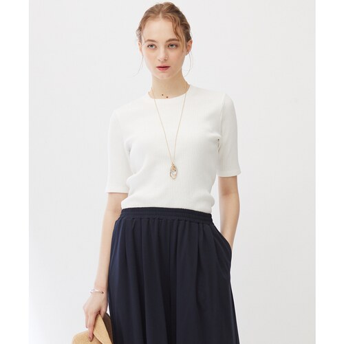 23区Indian Factory闪亮宽条纹针织衫女ONWARD