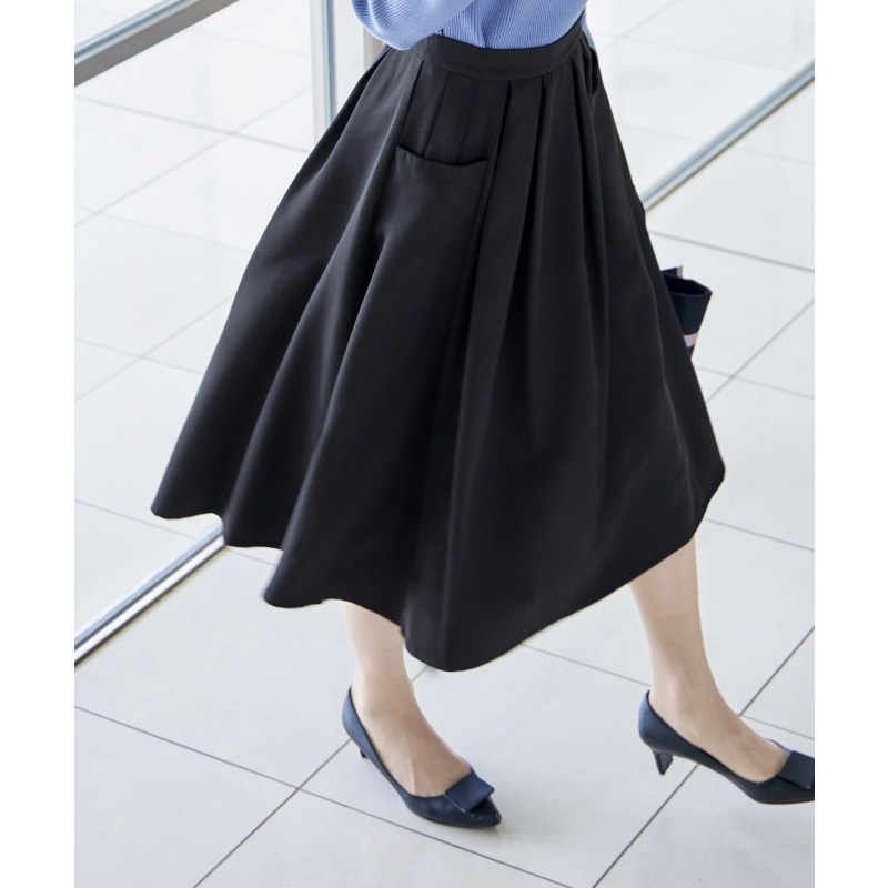 Tiaclasse可机洗口袋喇叭裙女ONWARD