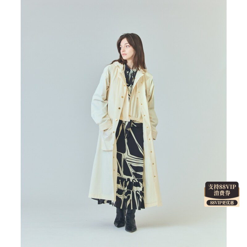 GRACE CONTINENTAL时尚潮流气质风3WAY大衣外套女ONWARD