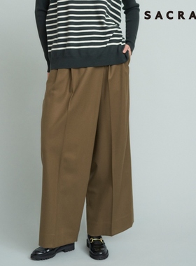23区 SACRA休闲宽松适宜保暖阔腿裤女日本限定日系轻奢onward