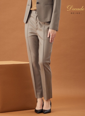 BEIGE，CORBY / 日系通勤羊毛精纺西裤女士早秋新款修身日系轻奢
