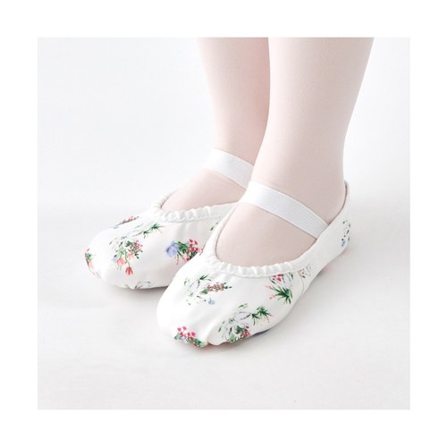 【Chacott】印花芭蕾舞鞋（松紧带款）