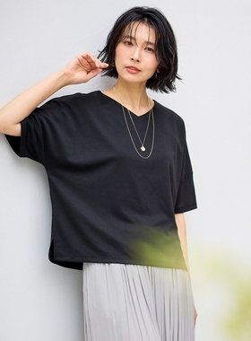 any FAM可机洗接触冷感防uv防起球干爽针织V领套头衫女ONWARD