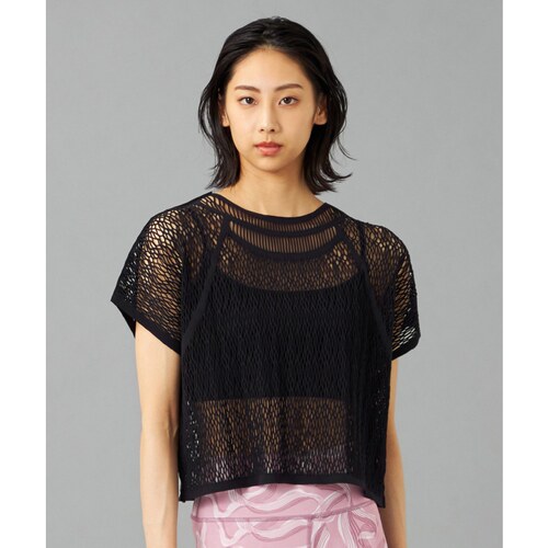 Chacott舞蹈练功服芭蕾体服无缝针织随机网眼针织T恤女ONWARD