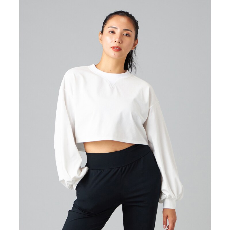 Chacott舞蹈瑜伽健身体服系列HandsomeCotton泡泡袖T恤女ONWARD