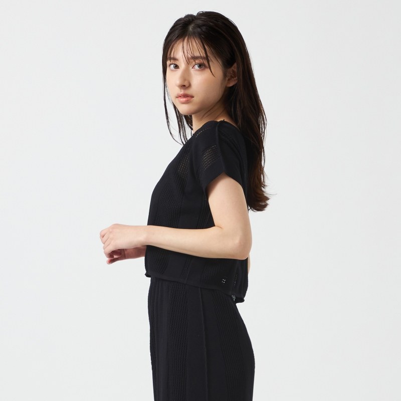 Chacott BALANCE无缝针织短款针织T恤女ONWARD