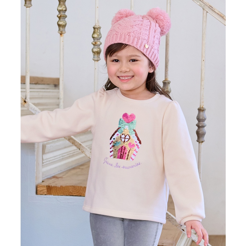 any FAM KIDS内绒适宜温柔奇迹亮片休闲卫衣女ONWARD