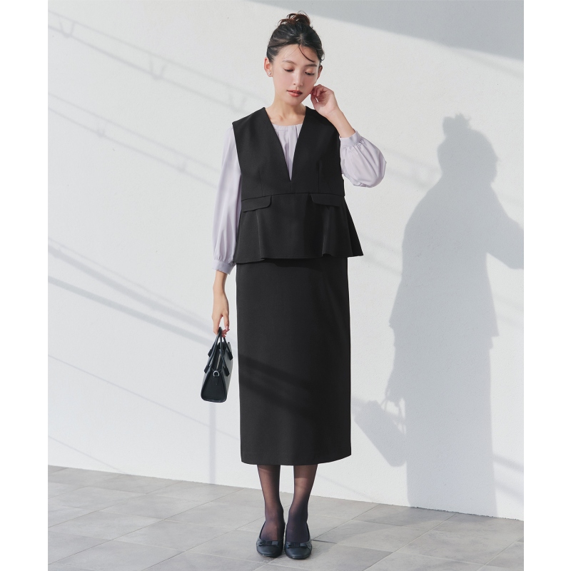 Tiaclasse温柔气质甜美安田美沙子同款荷叶边牛仔连衣裙女ONWARD