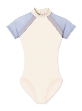 Chacott体服 AKANE TAKADA日系芭蕾舞蹈服高领蕾丝紧身衣