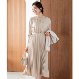 ANY 气质温柔清新优雅百褶连衣裙女ONWARD SIS时尚