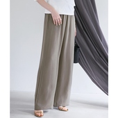 23区SLOW系列时尚 气质休闲侧边宽松休闲裤 女ONWARD