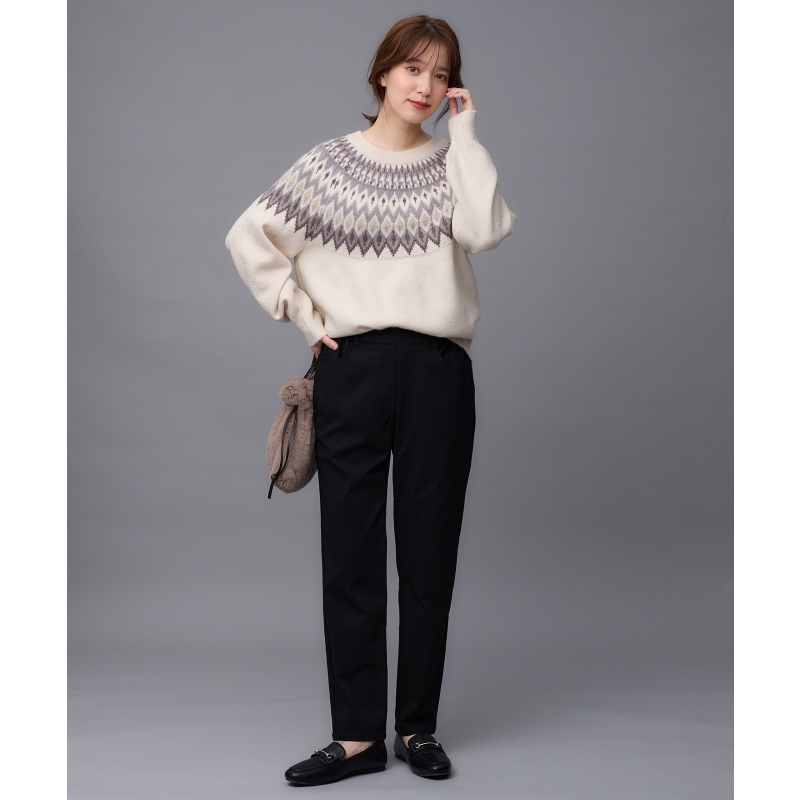 any FAM时尚里起毛拉绒女士高弹长裤加厚保暖女日系轻奢ONWARD