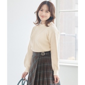 any SiS温柔优雅前麻花主要安哥拉混纺针织衫 女ONWARD秋冬保暖