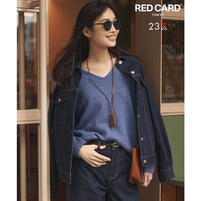23区×RED CARD TOKYO精美优雅设计感oversized牛仔夹克女ONWARD