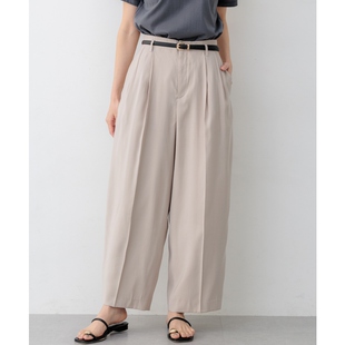 组曲优雅气质温柔适宜弹力亮面曲线休闲裤 女ONWARD