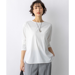 女ONWARD 衬衫 23区时尚 优雅简约气质乔其纱针织T恤式
