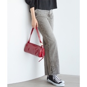 23区SLOW系列时尚 简约气质开衩直筒牛仔裤 女ONWARD