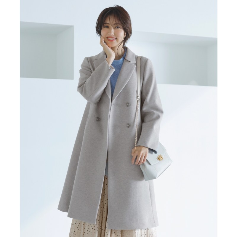 any SiS羊毛感高贵切斯特气质通勤女士大衣外套ONWARD
