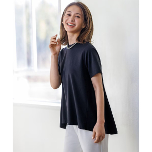 UNFILO休闲适宜时尚 UV护理接触凉感背部喇叭T恤女ONWARD