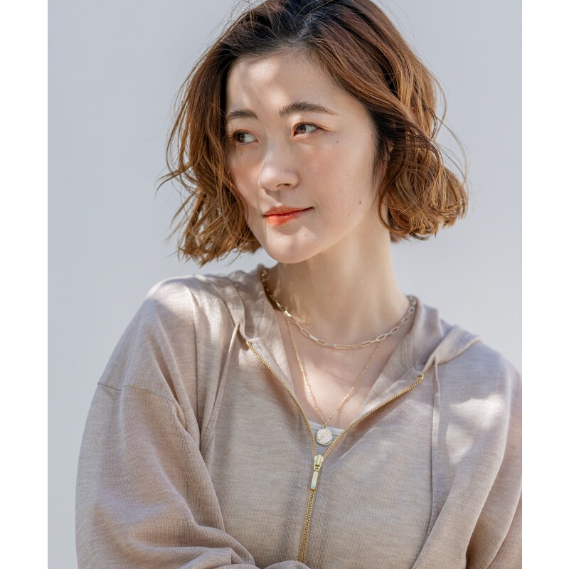 23区优雅适宜感官网限定不对称链条硬币项链女ONWARD