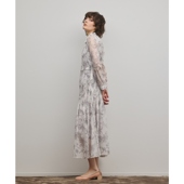 GRACE CONTINENTAL时尚 官网限定花卉印花褶裥连衣裙女ONWARD