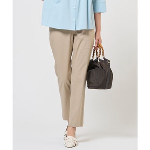 J.PRESS简约适宜时尚 女ONWARD 气质限定色纤维素亚麻弹力锥形裤