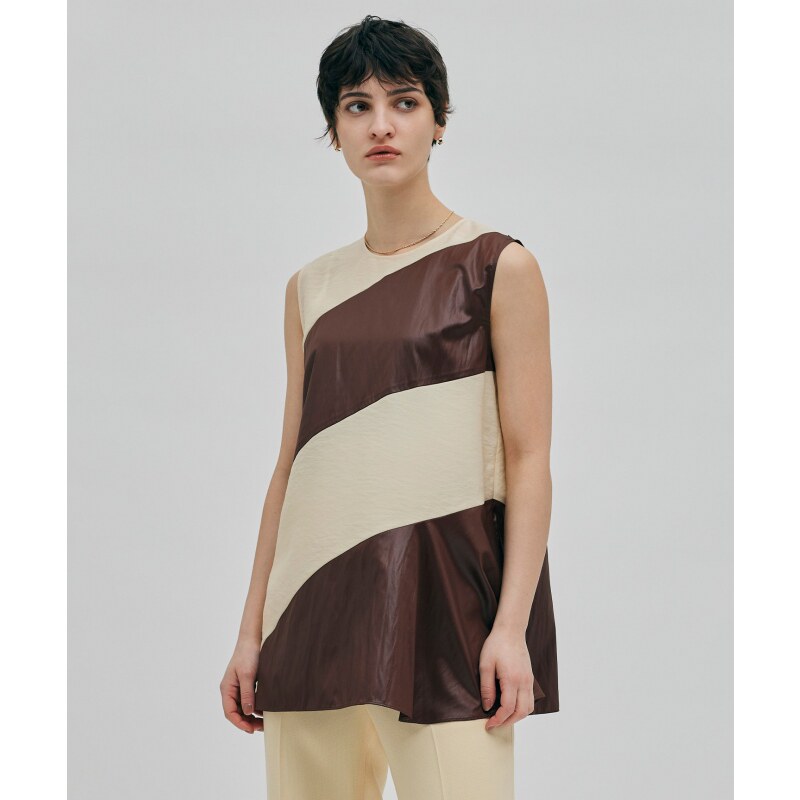 BEIGE,可洗涤TOURRAQUE时尚A字型衬衫女ONWARD