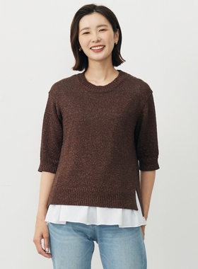 J.PRESS适宜简约时尚气质可水洗STARFALL亮丝针织衫女ONWARD