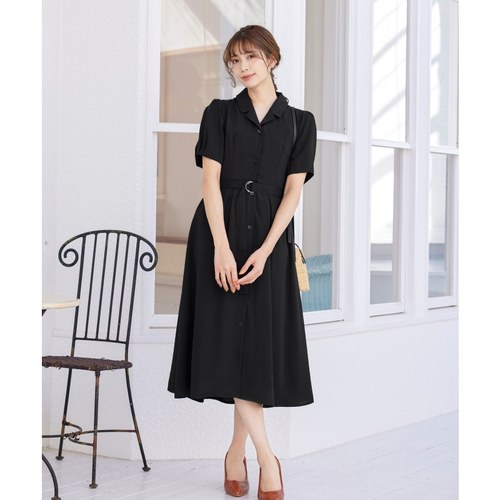 Tiaclasse可手洗时尚简约优雅温柔腰带连衣裙格子日系轻奢米色