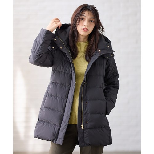 any FAM可机洗可拆卸帽子防水适宜显瘦长款羽绒服女ONWARD