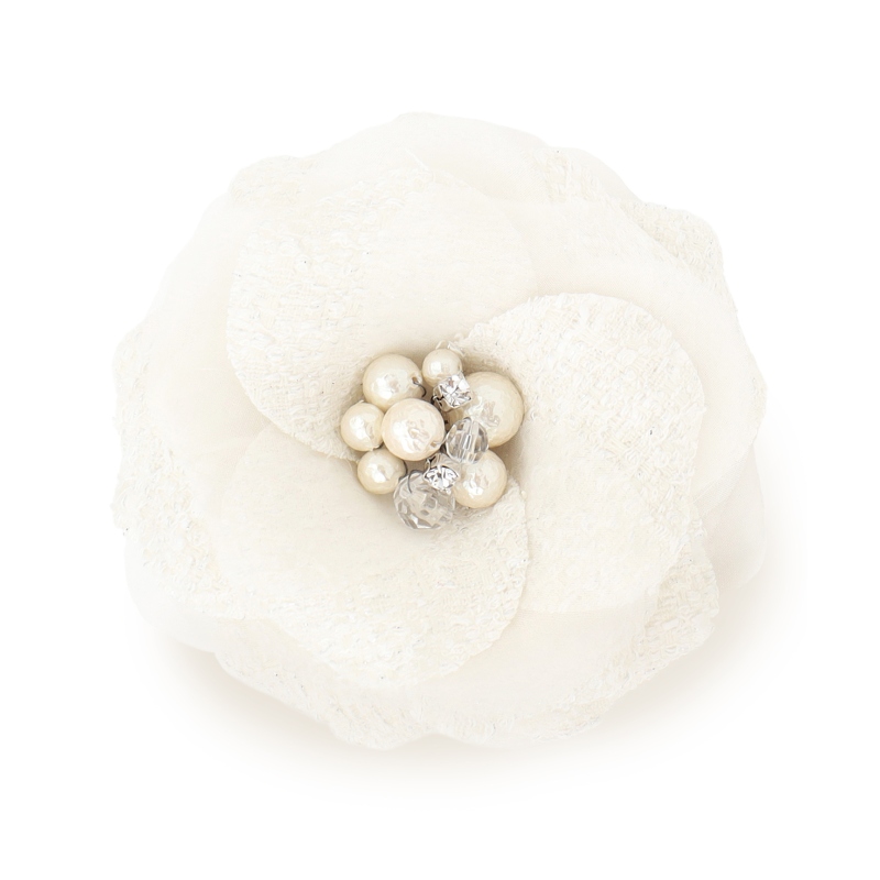 23区闪亮粗花呢时尚设计气质搭配胸花饰品ONWARD