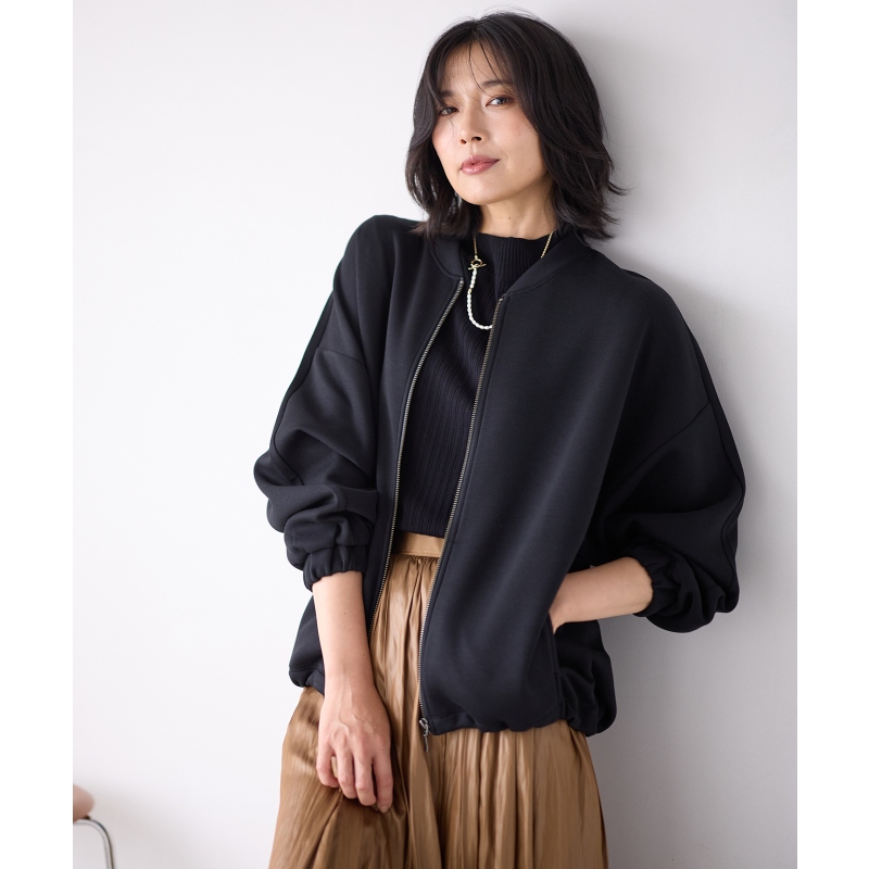 any FAM可机洗纸板拉链夹克女ONWARD