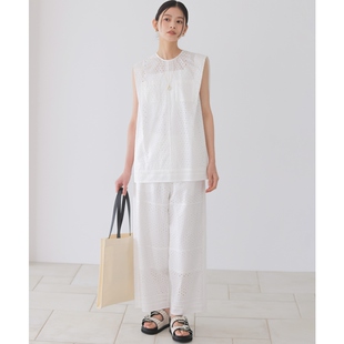 组曲时尚 女ONWARD 简约优雅气质刺绣蕾丝长裤