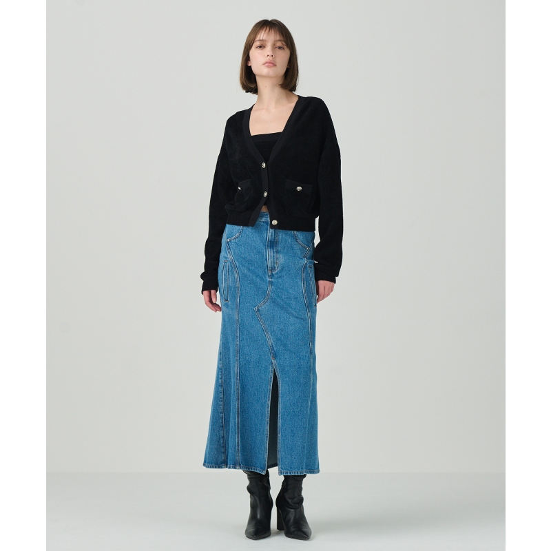 GRACE CONTINENTAL气质通勤毛绒针织开衫女ONWARD