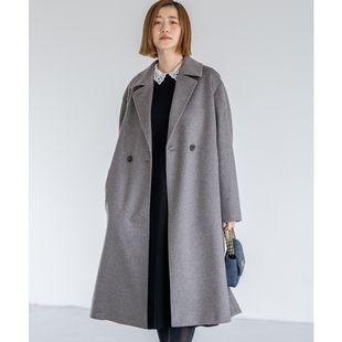 23区感先行预约COLOMBO羊绒海狸呢双排扣切斯特大衣女ONWARD