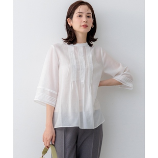 组曲气质优雅感适宜简约云朵纱上衣衬衫 女ONWARD
