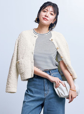UNFILO可洗织带流苏设计时尚适宜针织开衫女ONWARD