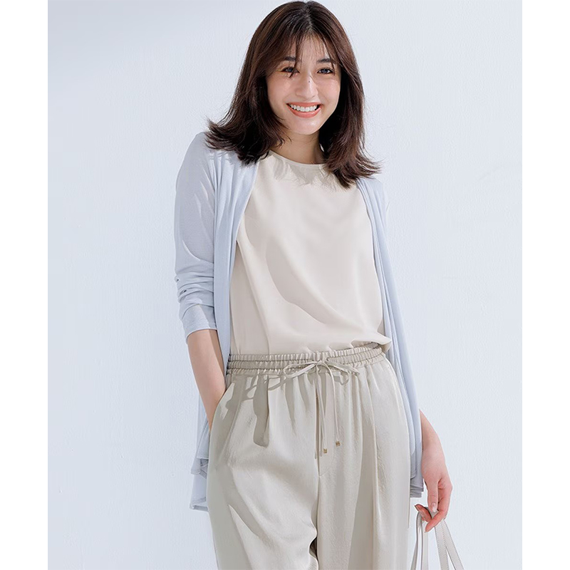 23区日本限定可手洗女士开衫多巴胺KK23SM0535慵懒适宜ONWARD