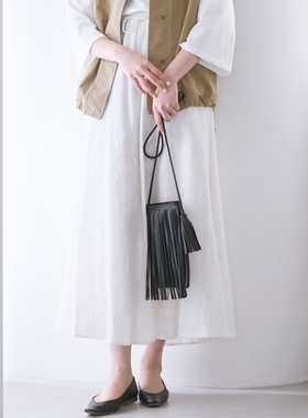 23区SLOW系列时尚气质适宜棉质提花半身裙女ONWARD