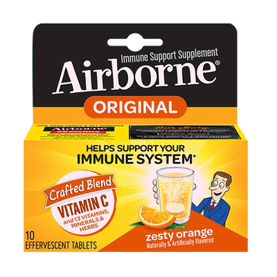 维生素泡腾片Airborne无糖vc