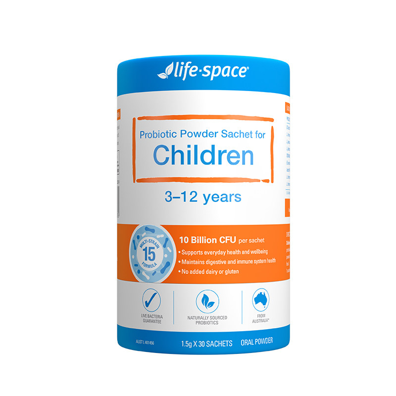澳洲进口lifespace儿童益生菌粉3-12岁条装便携30袋升级版