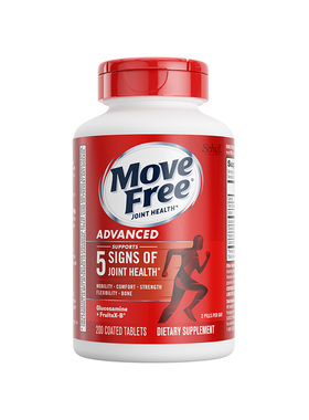 美国益节Schiff Move Free氨基葡萄糖维骨力软骨素红瓶200粒 氨糖