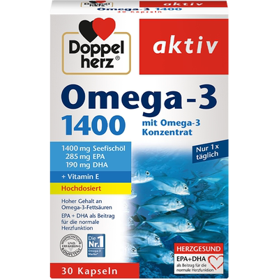 德国双心dha深海鱼油1400mg*1盒