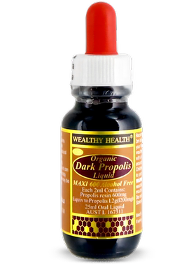 WealthyHealth高浓度巴西蜂胶滴剂25ml澳洲黑蜂胶液进口有机天然