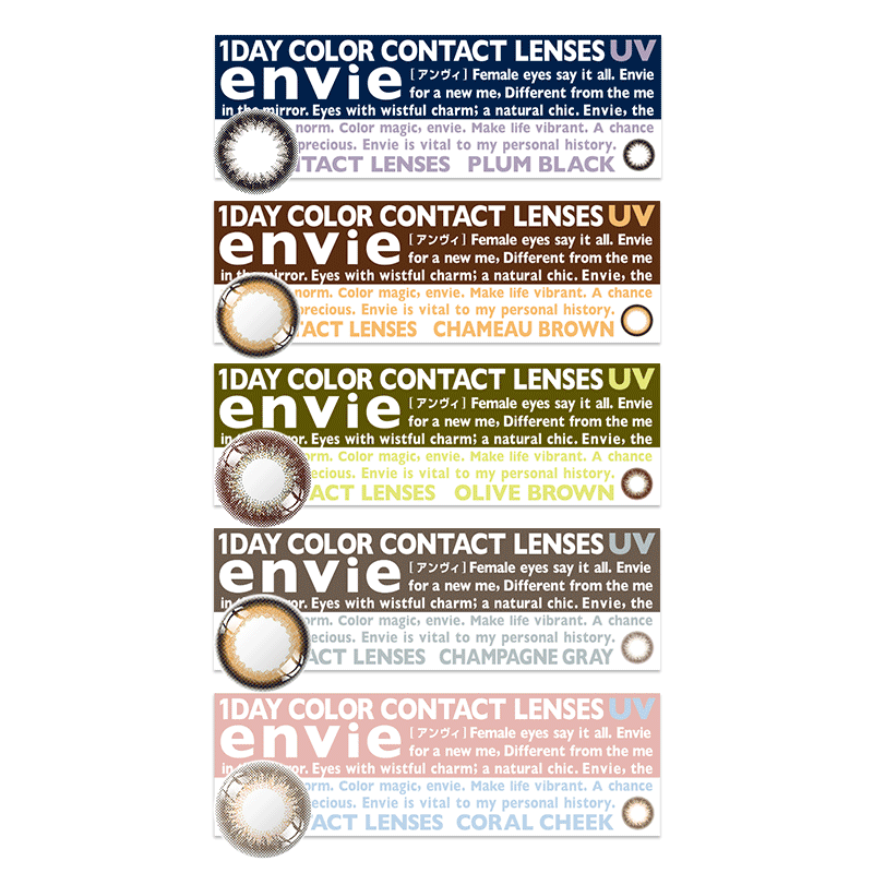 envie minuit美瞳日抛10片小直径隐形近视眼镜混血非月抛