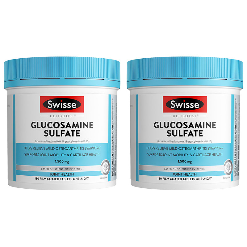 swisse斯维诗硫酸葡萄糖胺片维骨力骨关节氨糖1500mg180粒*2