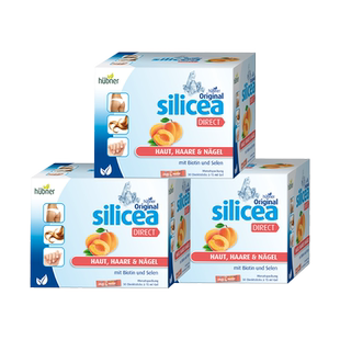 Huebner郝柏娜德国硅素生物素硒增发饮silicea生发蓬蓬饮杏子*3盒