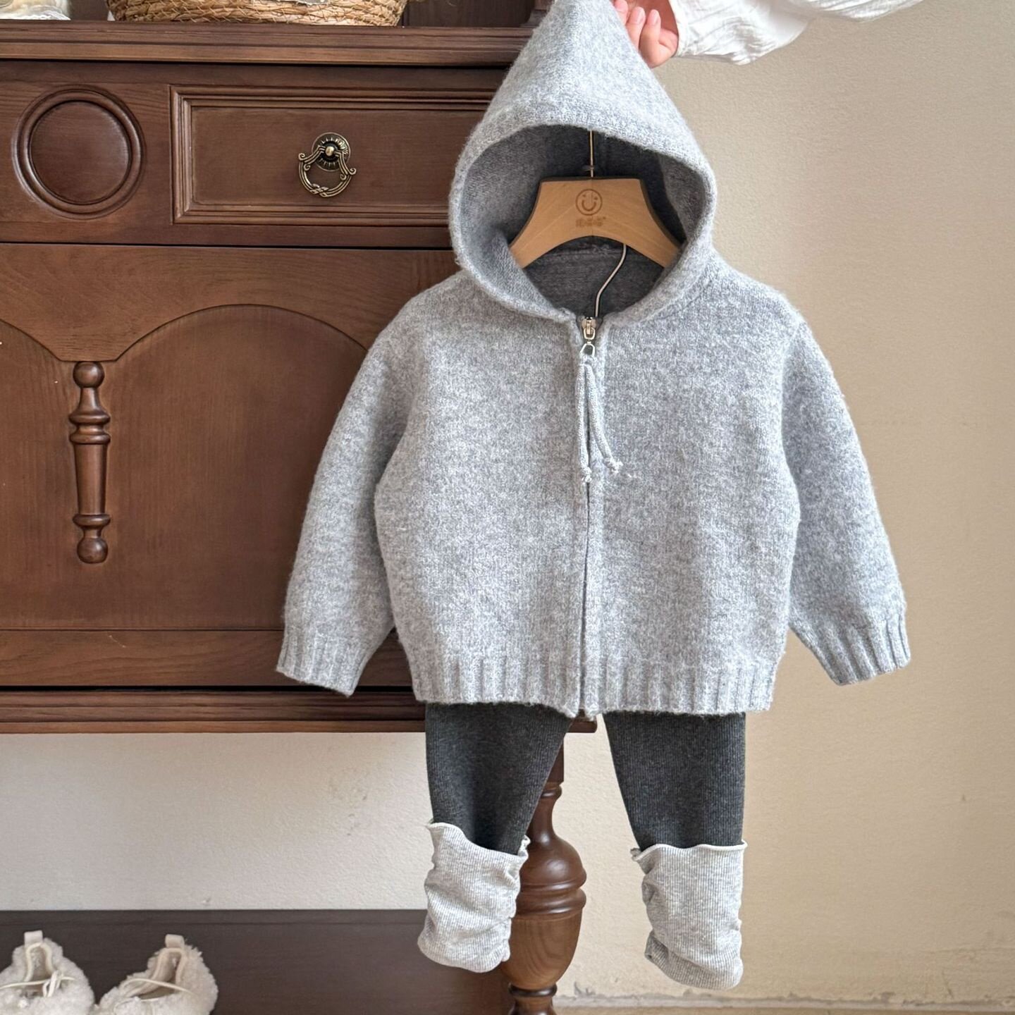 婴儿衣服毛衣秋冬季女宝宝套装加厚保暖新款婴幼儿冬款一岁两件套