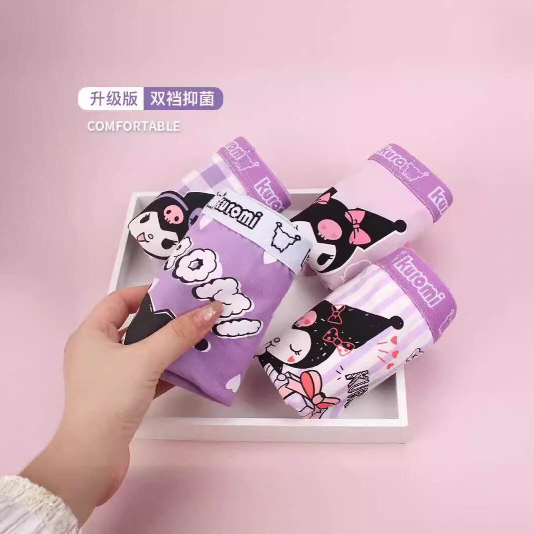 冬女童a类纯棉四角平角短裤三角安全裤宝宝小学生中大童工厂