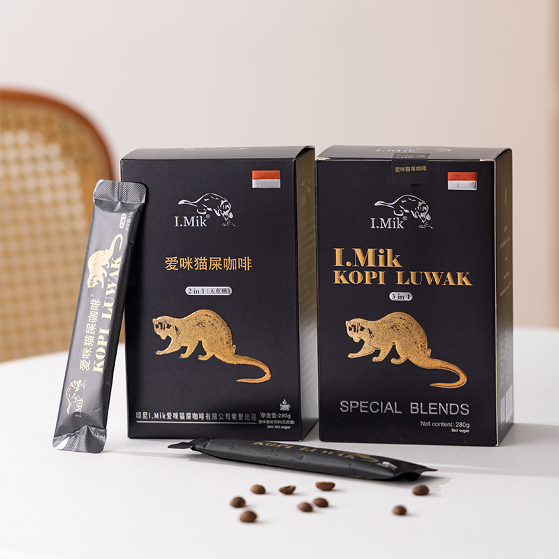 imik爱咪猫屎三合一速溶咖啡粉